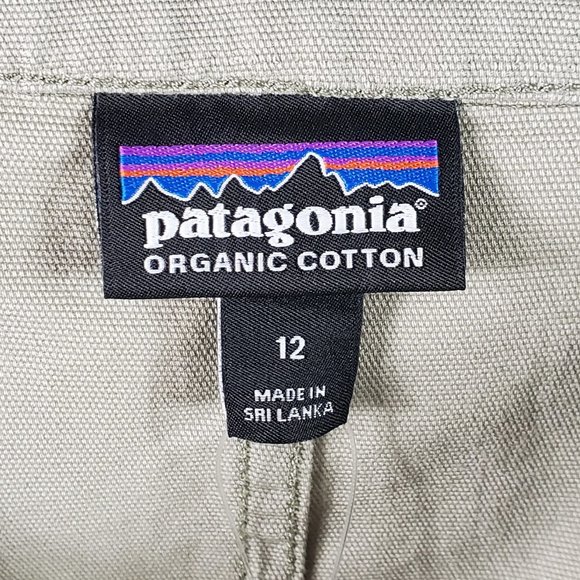 PATAGONIA shale Stand Up Skirt tan Sz 12 - Picture 4 of 6